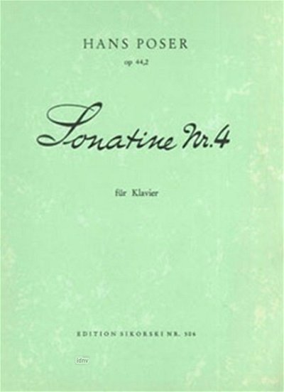 H.W. Poser: Sonatine Nr. 4 für Klavier op. 44/2