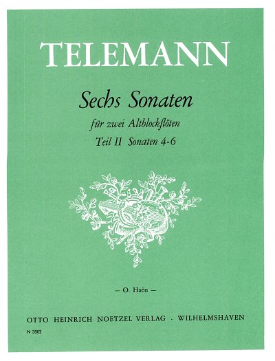 G.P. Telemann: Sechs Sonaten 2, 2Ablf (Sppa)