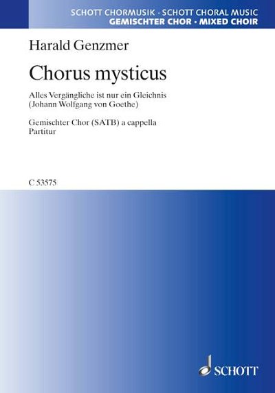 DL: H. Genzmer: Chorus mysticus, GCh4 (Chpa)