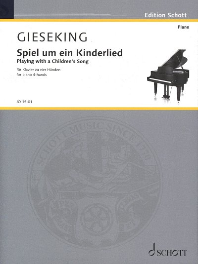 W. Gieseking: Playing with a children's song