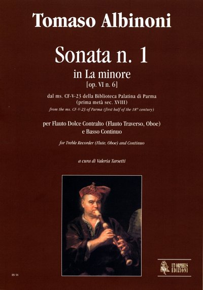 T. Albinoni: Sonata No. 1 in A min from, Abfl/FlObBc (Pa+St)