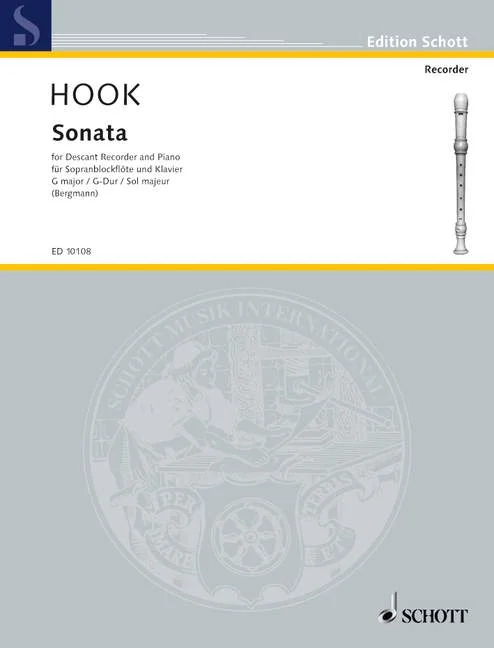 DL: J. Hook: Sonate G-Dur, Sbfl/VlKlav (0)