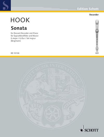 DL: J. Hook: Sonate G-Dur, Sbfl/VlKlav