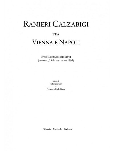 Ranieri Calzabigi tra Vienna e Napoli (Bu)