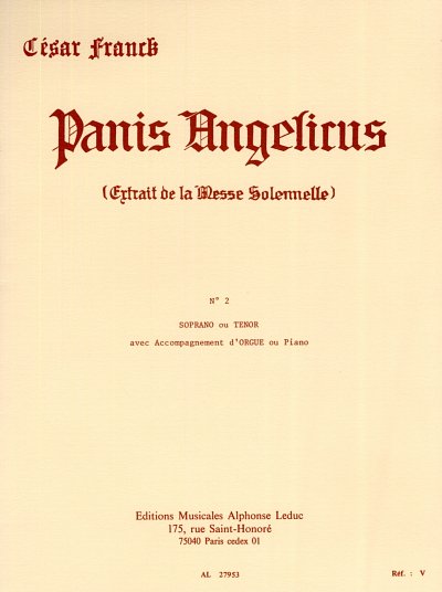 C. Franck: Panis angelicus (Bu)