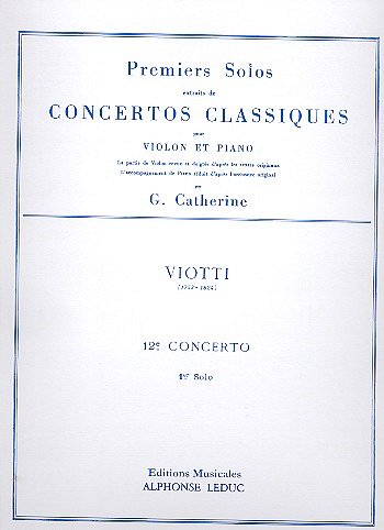 G.B. Viotti: Premiers Solos Concertos Cla, VlKlav (KlavpaSt)