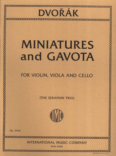 A. Dvo_ák: Miniatures op. 75a  and Gavota, VlVlaVc (Pa+St)