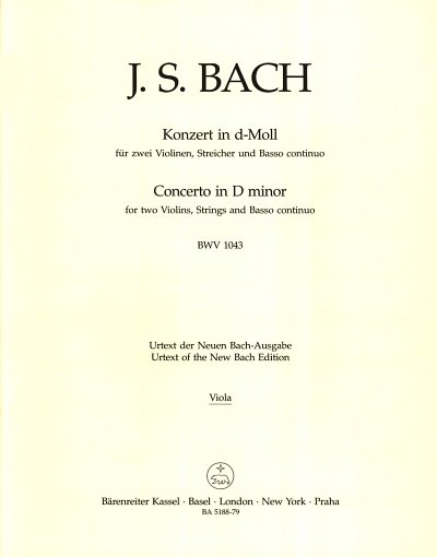 J.S. Bach: Konzert d-Moll BWV 1043, 2VlStroPk (Vla)