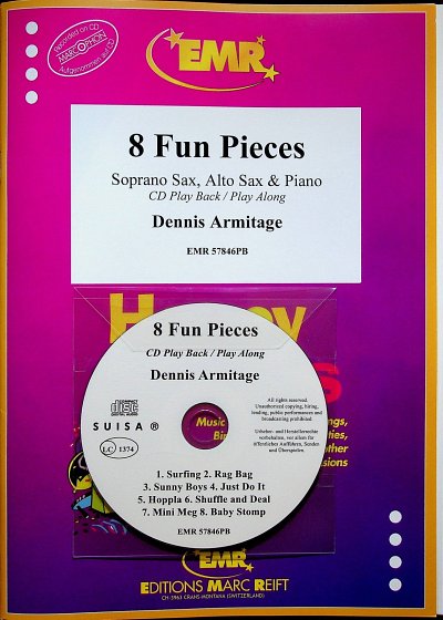D. Armitage: 8 Fun Pieces, 2SaxKlav (CD)