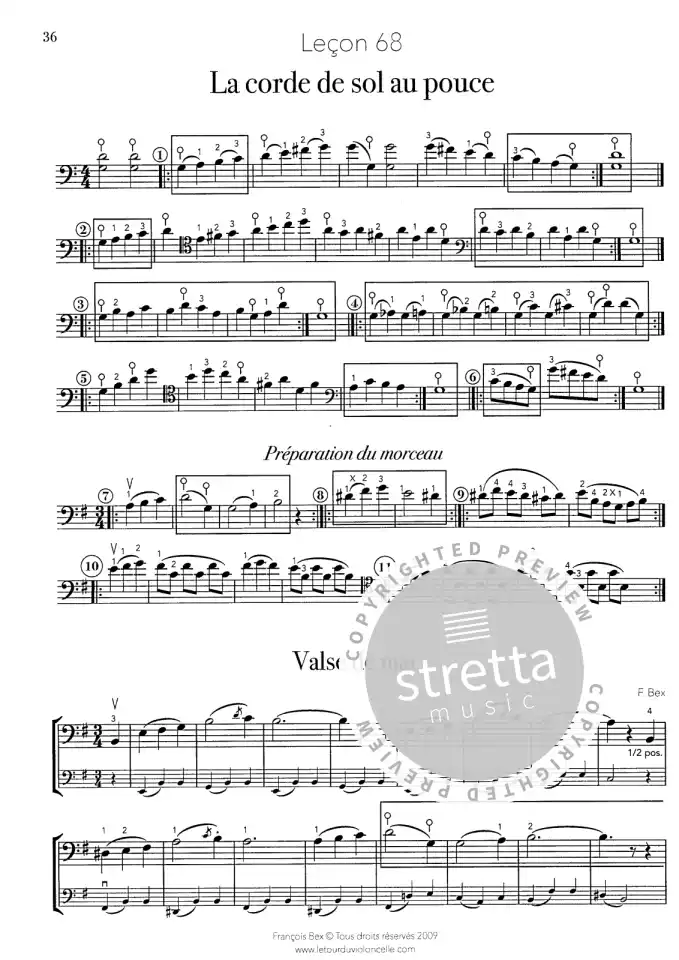 F. Bex: Le Tour du Violoncelle en 80 leçons 3, Vc (3)