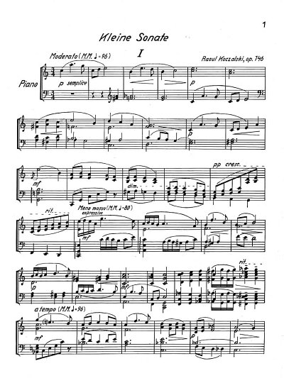 R. Koczalski: Kleine Sonate op. 146