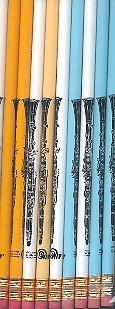 Pencil (Pack of 10): Clarinet (Assorted Colours) (10Blst)