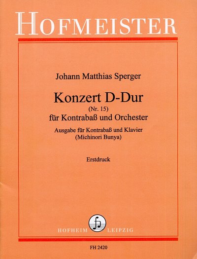 J.M. Sperger: Konzert D-Dur Nr.15 (KA)