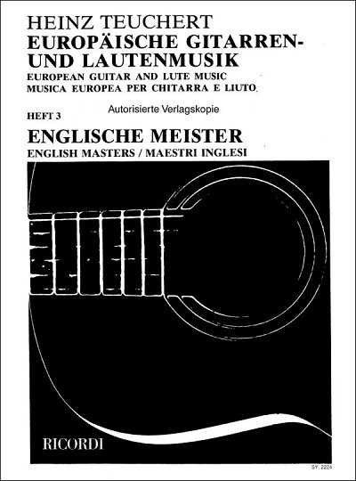 H. Teuchert: Europäische Gitarren- und Lautenmusik, Git