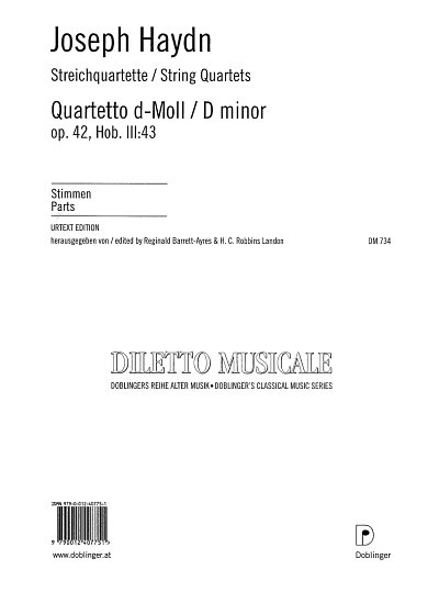 J. Haydn: Streichquartett d-Moll op. 42 Ho, 2VlVaVc (Stsatz)