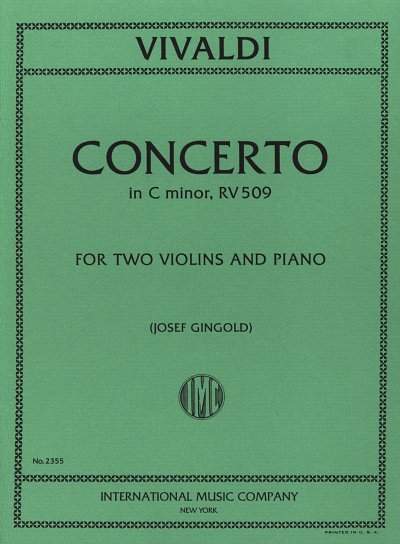 A. Vivaldi: Concert 04 C Op.21 Rv509 , VlKlav (KlavpaSt)