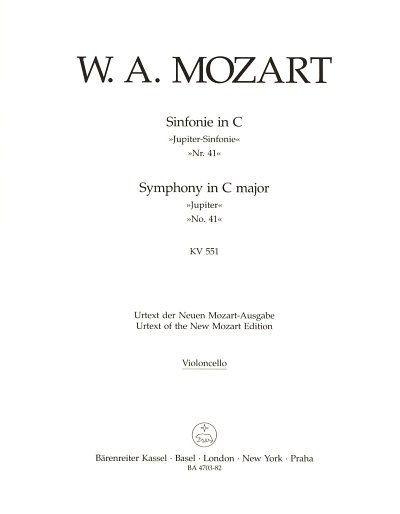 W.A. Mozart: Sinfonie Nr. 41 C-Dur KV 551, Sinfo (Vc)