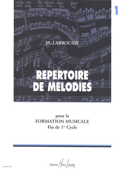 M. Labrousse: Répertoire de Mélodies 1, GesKlav (Klavpa)