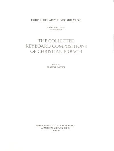 C. Erbach: Collected Keyboard Compositions 5, Org/Cemb/Kla