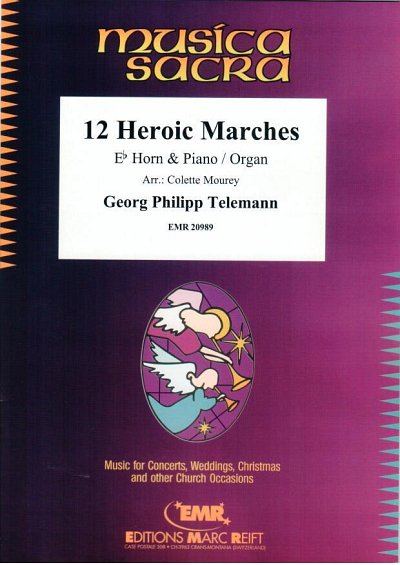 DL: G.P. Telemann: 12 Heroic Marches, HrnKlav/Org