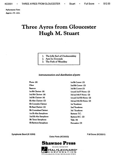 H.M. Stuart: Three Ayres from Gloucester, Blaso (Part.)