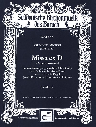 M. Abundius: Missa ex D D-Dur, SolGChInstr (Part.)