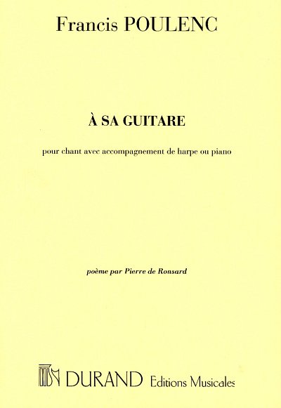 F. Poulenc: À sa guitare, GesHf/Kl