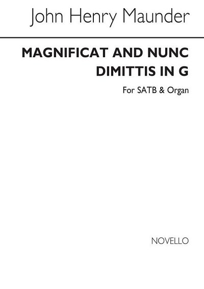 Magnificat And Nunc Dimittis In G, GchOrg (Chpa)