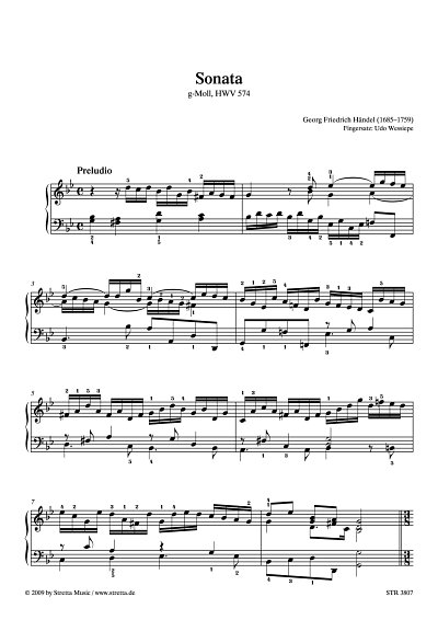 DL: G.F. Haendel: Sonata g-Moll, HWV 574