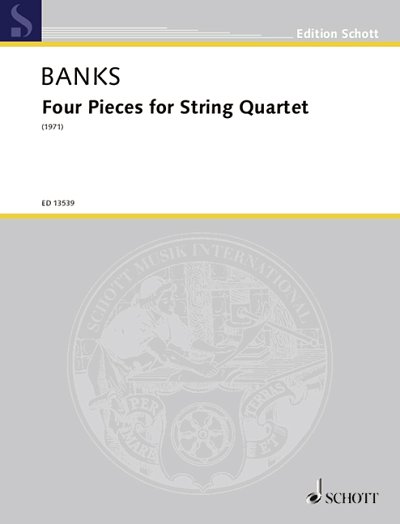 DL: D. Banks: Four Pieces for String Quartet, 2VlVaVc (Pa+St