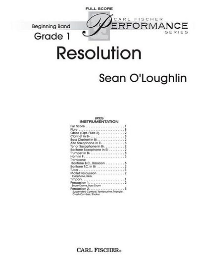 S. O'Loughlin: Resolution, Blaso (Part.)