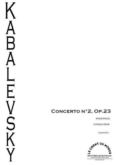 Concerto No. 2 - pour piano et orchestre O, KlavOrch (Part.)