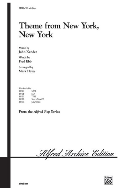 J. Kander: Theme from New York, New York, Gch4Klav (Vl1)