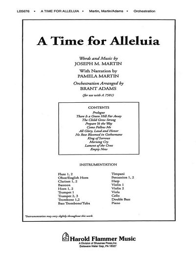 B. Adams: A Time for Alleluia, Sinfo (Pa+St)