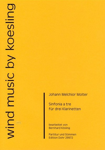 J.M. Molter: Sinfonia a tre, 3Klar (Pa+St)