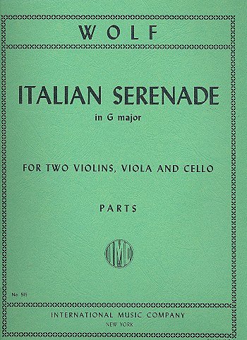 H. Wolf: Quartetto Sol (Serenata Italiana), 2VlVaVc (Bu)