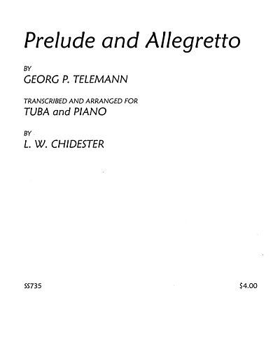 G.P. Telemann: Prelude and Allegretto, TbKlav (KlavpaSt)