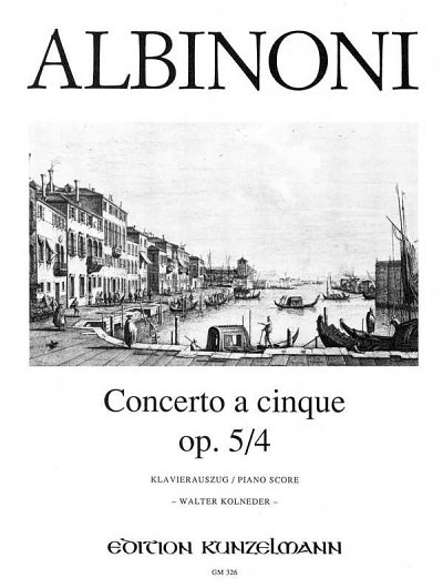 T. Albinoni: Concerto a cinque G-Dur op. 5/4, VlStrBc (KASt)