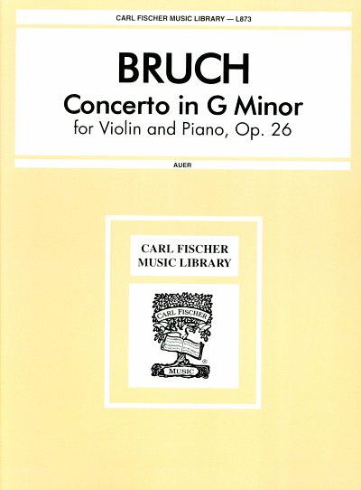 M. Bruch: Concerto In G Minor, VlKlav (KASt)