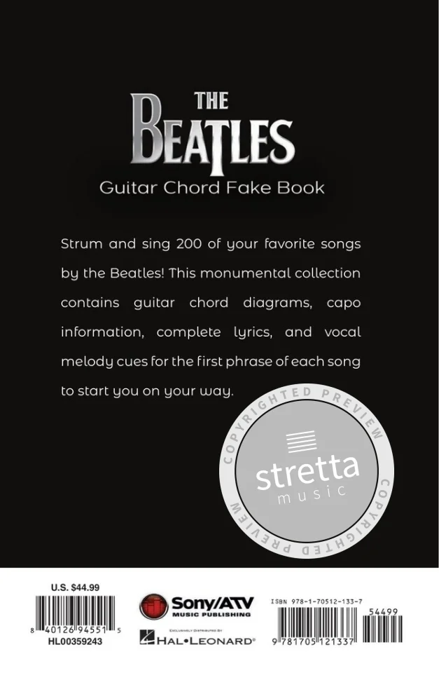 The Beatles Guitar Chord Fake Book, Git (GitSb) (4)