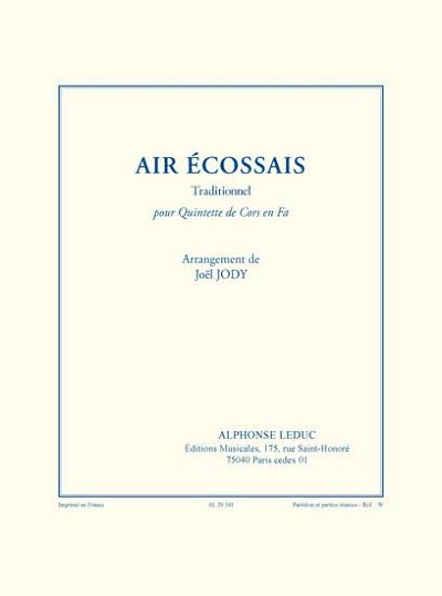 Traditional: Air ecossais (Pa+St)
