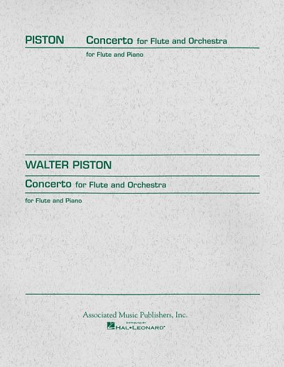 W. Piston: Concerto for Flute and Orchest, FlKlav (KlavpaSt)