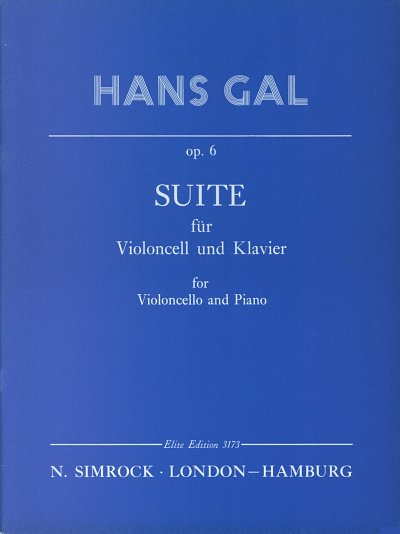 H. Gál: Suite op. 6 , VcKlav