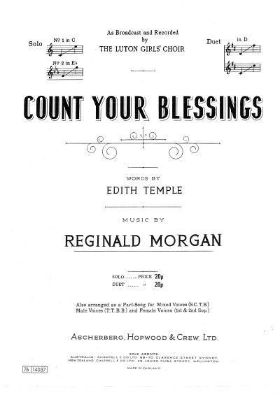 R. Morgan et al.: Count Your Blessings