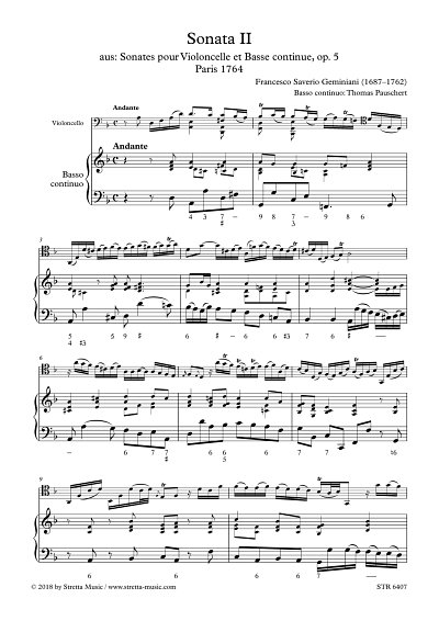DL: F.S. Geminiani: Sonata II, VcBc