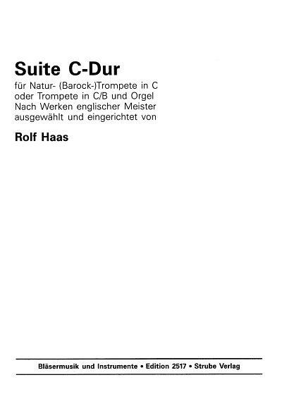 Haas Rolf: Suite C-Dur Nach Werken Englischer Meister