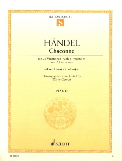G.F. Händel: Chaconne G-Dur , Klav