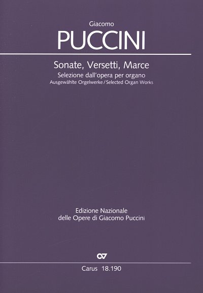 G. Puccini: Sonate, Versetti, Marce, Org