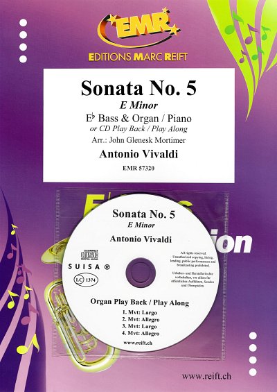 A. Vivaldi: Sonata No. 5, TbEsKlv/Org (+CD)