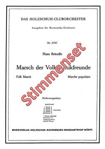 Braendle Hans: Marsch Der Volksmusikfreunde